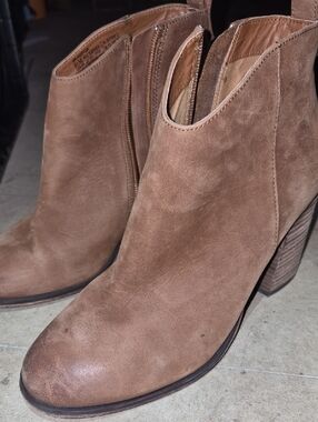 bp Suede Ankle Booties in Taupe Brown